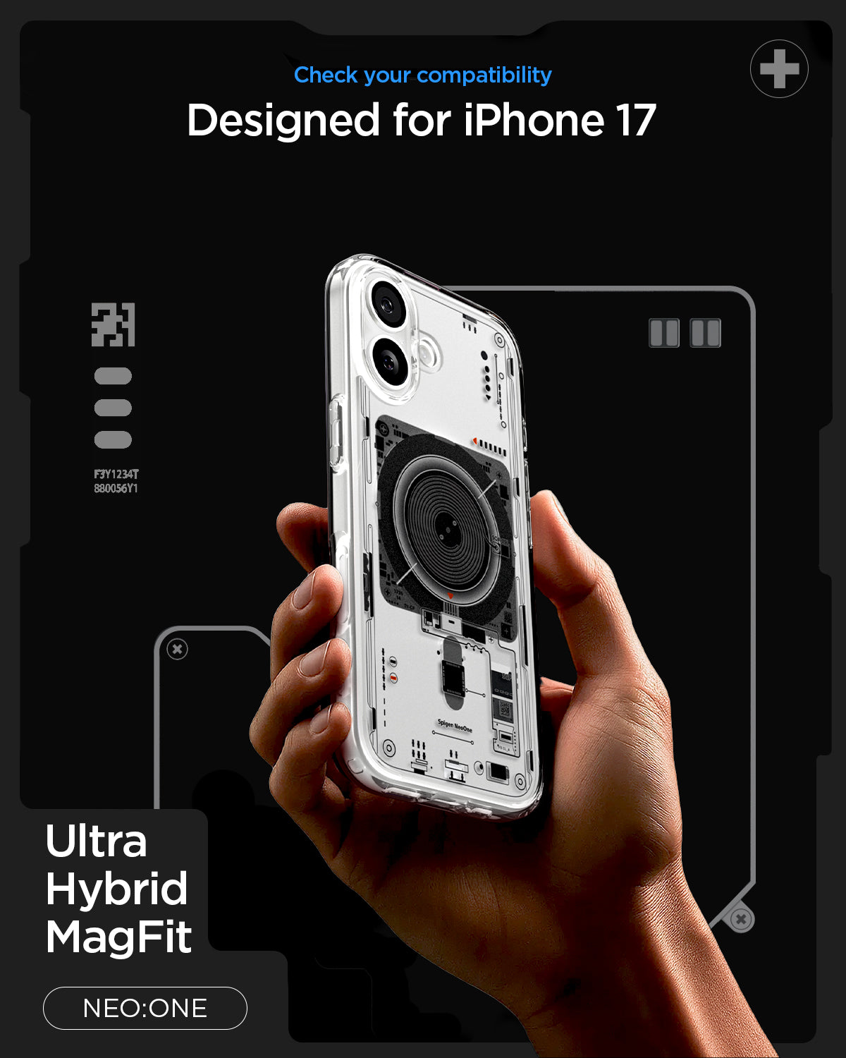 ACS10090 - iPhone 17 Ultra Hybrid Neo One (MagFit) showing check you compatibility ultra hybrid magfit neo one