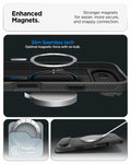 ACS09930 - iPhone 17 Air Series Case Optik Armor (MagFit) in black showing the enhanced magnets Stronger magnets for easier, more secure and snappy connection