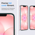 AGL03386 - iPhone 17e Series - EZ Fit GLAS.tR | Sensor Protected showing precise full cover fitment. Designed to fit flawlessly and protect the screen.
