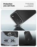 ACS09958 - iPhone 17 Pro Case Enzo Aramid T in black showing the protection you can trust. Durable design engineered for drop defense