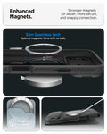 ACS09900 - iPhone 17 Pro Max Series Case Optik Armor (MagFit) in black showing the enhanced magnets Stronger magnets for easier, more secure and snappy connection