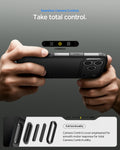 ACS09950 - iPhone 17 Pro Case Tough Armor T AI (MagFit) in black showing seamless camera control. Take total control.