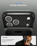 ACS09897 - iPhone 17 Pro Max Case Tough Armor T AI (MagFit) in black showing total coverage. All day protection