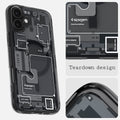 ACS08208 - iPhone 16 Case Ultra Hybrid Zero One (MagFit) in Zero One  teardown design.