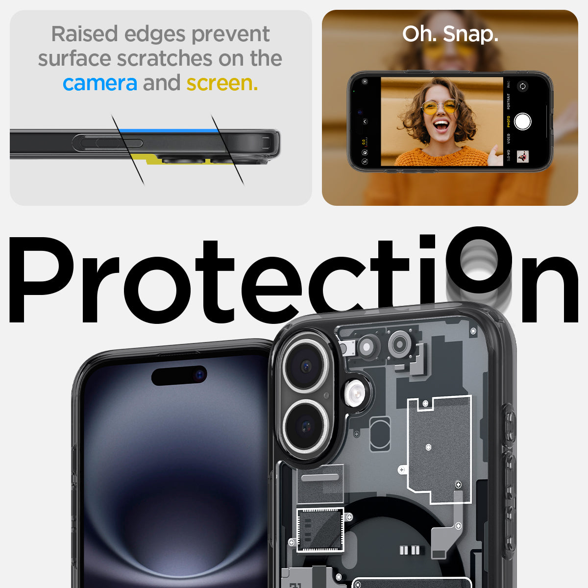 ACS08208 - iPhone 16 Case Ultra Hybrid Zero One (MagFit) in Zero One 