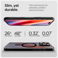 ACS08514- iPhone 16 Pro Ultra Hybrid T MagFit Frost Black showing its slim, yet durable, thin and sturdy for ultimate comfort and protection, 26x drop amount, 48