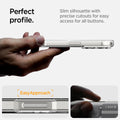 ACS08136 - iPhone 16 Pro Case Ultra Hybrid Zero One (MagFit) in Zero One White perfect profile. slim silhouette with precise cutouts for easy access for all buttons. easy approach