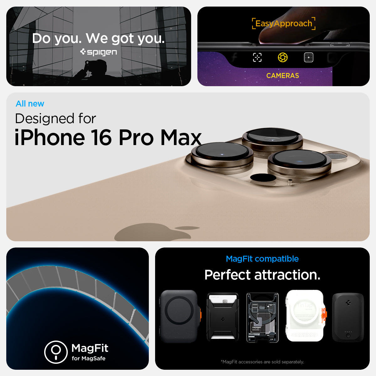 ACS08004 - iPhone 16 Pro Max Case Ultra Hybrid Zero One (MagFit) in Zero One  do you. we got you. easy approach. all new designed for iPhone 16 pro max. Magfit for magsafe. Magfit compatible. perfect attraction.