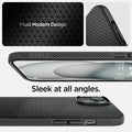 ACS06790 - iPhone 15 Case Liquid Air in black  fluid modern design. Sleek at all angles