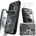ACS06664 - iPhone 15 Plus Case Ultra Hybrid Zero One teardown design.