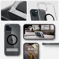 ACS06666 - iPhone 15 Plus Case Ultra Hybrid S (MagFit) in black showing the different angles