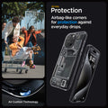 ACS06582 - iPhone 15 Pro Max Case Ultra Hybrid Zero One all day protection. Airbag like corners for protection against everyday drops.
