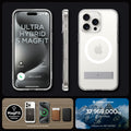 ACS06583 - iPhone 15 Pro Max Case Ultra Hybrid S (MagFit) in crystal clear showing the different angles