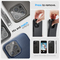 AGL06912 - iPhone 16 Pro / 16 Pro Max Optik Lens Protector in crystal clear mix and match, press to remove.
