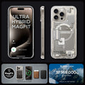 ACS07216 - iPhone 15 Pro Case Ultra Hybrid Zero One (MagFit) in Zero One Natural Titanium ultra hybrid magfit. magfit designed for magsafe. 37,969,000kg CO2 offset.