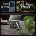 ACS06723 - iPhone 15 Pro Case Ultra Hybrid S (MagFit) in graphite showing the compatibility only with iPhone 15 Pro. Not compatible with iPhone 15 | 15 Plus | 15 Pro Max