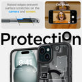 ACS06806 - iPhone 15 Case Ultra Hybrid Zero One raised edges prevent surface scratches on the camera and screen. oh. snap. protection.