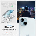 ACS07037 - iPhone 15 Case Ultra Hybrid Zero One in white ultra hybrid magfit. iPhone 15,14,13 not compatible with iPhone 15 plus, 15 pro, 15 pro max. ready zero one.