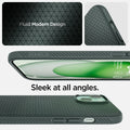 ACS06652 - iPhone 15 Plus Case Liquid Air in abyss green  fluid modern design. Sleek at all angles