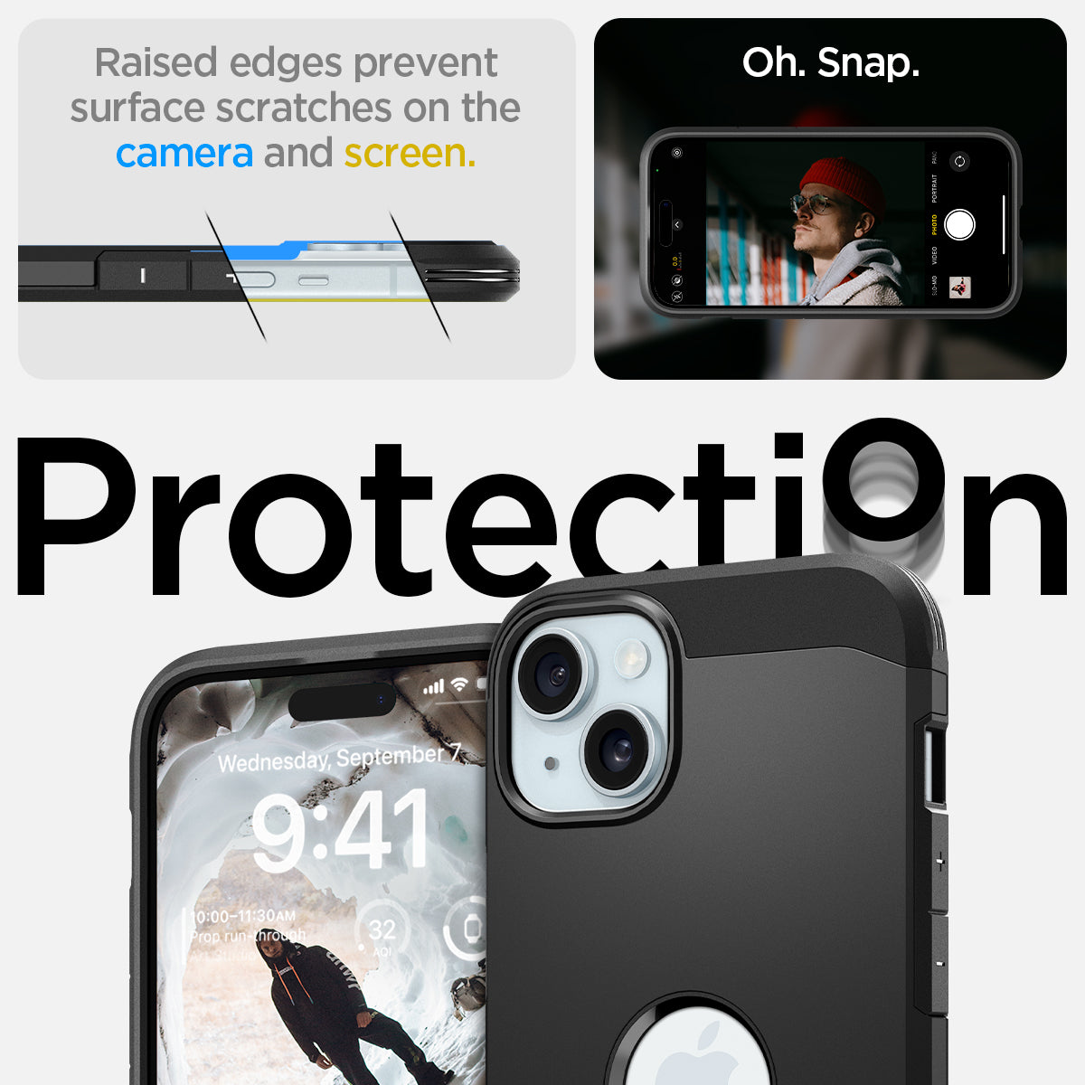 ACS06669 - iPhone 15 Plus Case Tough Armor (MagFit) in black