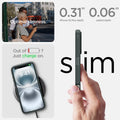 ACS08068 - iPhone 16 Plus Case Liquid Air in Abyss Green showing the 0.31