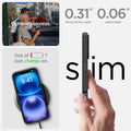 ACS08066 - iPhone 16 Plus Case Liquid Air in Matte Black showing the 0.31