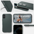 ACS08196 - iPhone 16 Case Liquid Air in Abyss Green showing the different angles