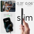 ACS08194 - iPhone 16 Case Liquid Air in Matte Black showing the 0.31
