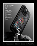 ACS09193 - iPhone 16 Pro Case c11 Series Chronos Edition (MagFit + Camera Control) in Chronos it's now or never magnolia for iPhone 16 Pro.