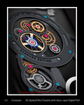 ACS09193 - iPhone 16 Pro Case c11 Series Chronos Edition (MagFit + Camera Control) in Chronos c11 exclusive 3d spatial effect graphic with hexa layer digital print.