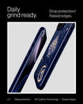 ACS09319 - iPhone 16 Pro Max Case c11 Series Fearless Edition (MagFit) in Fearless showing the daily grind ready. Drop protection/raised edges. Daily protection: Air Cushion Technology + Raised edges