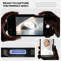 ACS08386 - iPhone 16 Case Tough Armor AI in Black showing ready to capture the perfect shot. Unique Camera Control button cutout for quick and easy access. Capture photos with zero limits