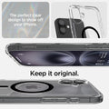 ACS08076 - iPhone 16 Plus Case Ultra Hybrid (MagFit) in Black the perfect clear design to show off your iPhone. Keep it original.