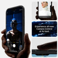 ACS09074 - iPhone 16 Case Ultra Hybrid T (MagFit + Camera Control) in Frost Black showing the experience of all-new camera control at its best
