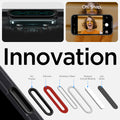 ACS09074 - iPhone 16 Case Ultra Hybrid T (MagFit + Camera Control) in Frost Black showing the innovation. Parts of the button: PC Frame, Silicone Stainless Steel, Printed Circuit Boards and AG Glass
