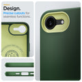 ACS09157 - iPhone 17e Case Nano Pop (MagFit) in Avo Green showing the perfect design. Precise cutouts for seamless functions