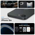 ACS09155 - iPhone 16e Case Nano Pop (MagFit) in Black Sesame showing the new design for iPhone 16E. MagFit compatible