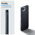 ACS09155 - iPhone 17e Case Nano Pop (MagFit) in Black Sesame showing the slim and sleek profile. Dotted grips for a confident hold