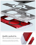 ACS08154 - iPhone 16 Pro Case Classic C1 (MagFit) in Ruby quality packed in, slim, yet durable for your convieience. 6 piece multi layer construction keeps your iPhone protected and slim to hold.