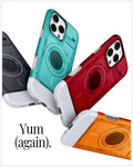 ACS08560 - iPhone 16 Pro Case Classic C1 (MagFit) in Tangerine and every colors showing text yum(again)