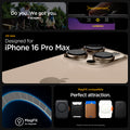 ACS07987 - iPhone 16 Pro Max Case Rugged Armor (MagFit) in Gray showing the EasyApproach. MagFit compatible. Compatibility only with iPhone 16 Pro Max