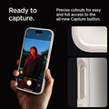 ACS08385 - iPhone 16 Pro Max Case Ultra Hybrid in Natural Titanium ready to capture. precise cutouts for easy and full access to the all new capture button.