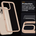 ACS08693 - iPhone 16 Pro Case Ultra Hybrid in Rose Titanium all day protection. guard your iPhone from daily drops and scratches with total coverage.