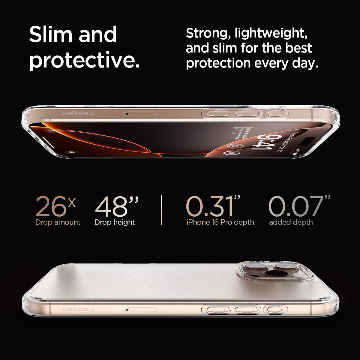 ACS08122 - iPhone 16 Pro Case Ultra Hybrid in Frost Clear