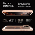 ACS08688 - iPhone 16 Pro Max Case Ultra Hybrid in Rose Titanium slim and protective. strong, lightweight, and slim for the best protection every day. 26x drop amount, 48
