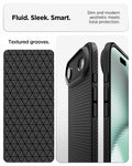 ACS09922 - iPhone 17 Air Liquid Air in Matte Black showing fluid, sleek, smart. slim and modern aesthetic meets total protection.