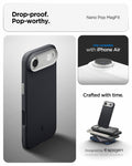 ACS09933 - iPhone 17 Air Case Nano Pop (MagFit) showing the drop proof and pop worthy of case