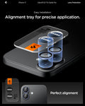 AGL10129 - iPhone 17 Optik Pro EZ Fit Lens Protector showing the easy installation. Alignment tray for precise application