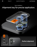 AGL10128 - iPhone 17 Optik Pro EZ Fit Lens Protector showing the easy installation. Alignment tray for precise application
