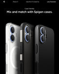 AGL10129 - iPhone 17 Optik Pro EZ Fit Lens Protector showing the case friendliness. Mix and match with Spigen cases